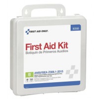 50-Person, 199-Piece ANSI Class B Weatherproof First Aid Kit Plastic Box