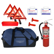Compact Roadside Safety Kit with DOT and OSHA Compliant Items