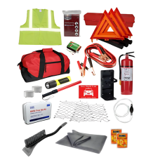 Weather Extreme Hazardous Transport Kit with 10 lb 4A60BC Fire Extinguisher and Explosion Proof Flashlight