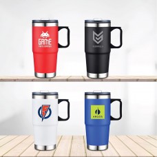 24 oz Stainless Steel Travel Mug with Stainless Steel Bottom