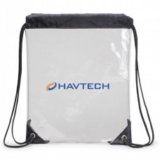 Imprinted Clear Cinch Drawstring Bag - Shipping and Imprint Included!