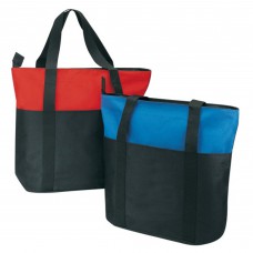 Imprinted Zippered Tote with Front Pocket - Shipping and Imprint Included!