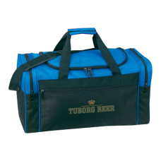 Imprinted Two-Tone Duffel with Side Pockets - Shipping and Imprint Included!