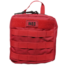 Tactical Trauma Pouch - Red - Empty