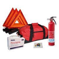 USKITS OSHA ANSI DOT Compliant Kit with Rechargeable 2.5 ABC Fire Extinguisher