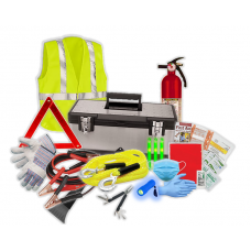 USKITS Vehicle Emergency Kit in Stainless Steel Metal Case