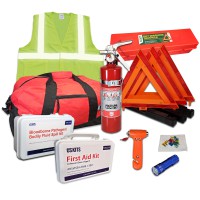 USKITS Advanced NEMT DOT OSHA Compliant Kit with 1A10BC Fire Extinguisher