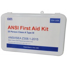 USKITS 25 Person ANSI First Aid Kit- Class A Type III