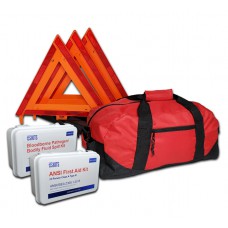 USKITS Basic NEMT DOT OSHA All-in-One Kit with 25 Person ANSI First Aid Kit