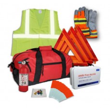 USKITS DOT OSHA Compliant Kit with 2.5lb 1A10BC Fire Extinguisher and DOT-C2 Reflective Tape