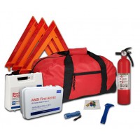 DOT OSHA Compliant Kit with First Aid and BBP Kits and Seat Belt Cutter