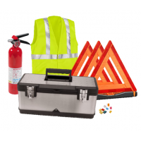 USKITS DOT Truck Safety Kit in Metal Box