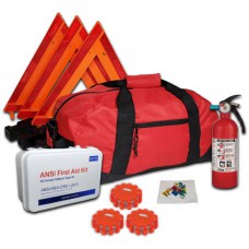 USKITS DOT Essential OSHA ANSI Compliant Kit with 3 LED Flares