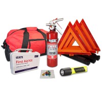 USKITS DOT Compliant Kit with US Made ABC Fire Extinguisher and Intrinsically Safe Flashlight 