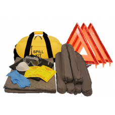 USKITS Truck Spill Kit Plus DOT Compliant Emergency Triangles in a Box