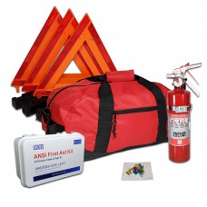 USKITS DOT OSHA Compliant Kit with 25 Person ANSI First Aid Kit