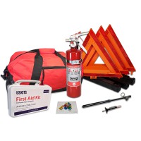 USKITS DOT OSHA Compliant Kit with Tire Inspection Gauges with 2.5lb USA Made Fire Extinguisher