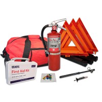 USKITS DOT OSHA Compliant Kit with Tire Inspection Gauges with 5lb USA Made Fire Extinguisher