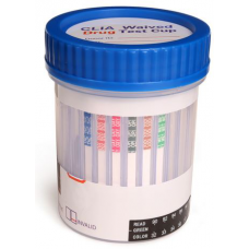 5 Panel Drug Test CUP Kit with Adulterants- Set of 25- Amphetamines, Cocaine, Methamphetamines, Opiates, and Marijuana