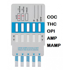 5 Panel Drug Test Kit- Set of 25- Cocaine, Marijuana, Opiates, Amphetamines, and Methamphetamines