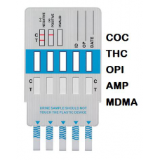 5 Panel Drug Test Kit- Set of 25- Cocaine, Marijuana, Opiates, Amphetamines, and Ecstasy