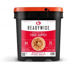 84 Serving - Grab N Go Entrees and Breakfast Bucket-Up to 25 Years Shelf Life- Free Shipping!