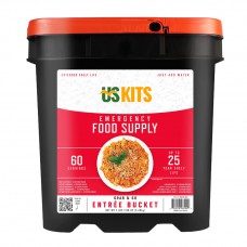 60 Serving Bucket Entrees Only- Up to 25 Years Shelf Life- Free Shipping!