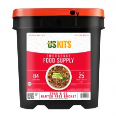 84 Serving Gluten Free Grab N Go Bucket- 25 Year Shelf Life - Free Shipping!