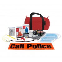 Auto Travel Safety Kit in Red Bag