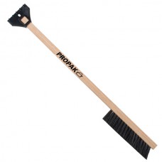 Imprinted 24" Wood Snowbrush W/ Ice Scraper