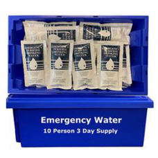 10 Person Emergency Water in Stackable Container