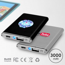 3000 mAh Slim Portable Power Bank