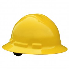 Imprinted 6 Point Ratchet Quartz Full Brim Hard Hat