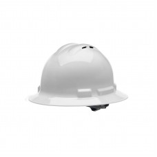 Imprinted Quartz 4 Point Ratchet Vented Full Brim Hard Hat