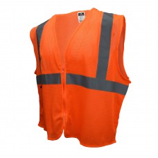 Imprinted Hi-Viz Economy Type R Class 2 Orange Mesh Safety Vest