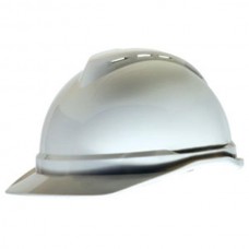 MSA V-Gard® 500 Cap w/ 4-Point Fas-Trac® Suspension, White