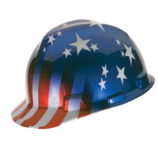MSA V-Gard® Freedom Series™ Cap, American Stars & Stripes, 1/Each