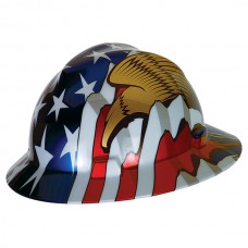 MSA V-Gard® Freedom Series™  Hat, American Flag w/ 2 Eagles, 1/Each