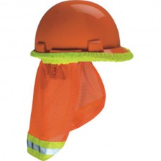 MSA V-Gard® Hard Hat Sun Shade, Hi-Vis Orange, 1/Each