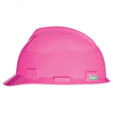 MSA V-Gard® Standard Slotted Cap w/ Fas-Trac® Suspension, Hot Pink