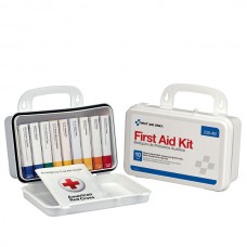 10-Unit Unitized Weatherproof First Aid Kit, 7 11/16"L x 4 9/16"H x 2 3/8"W, Plastic, 1/Each