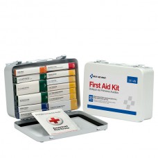 16-Unit Unitized Weatherproof First Aid Kit, Metal, 1/Each