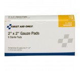 Sterile Gauze Pads (Unitized Refill), 2" x 2", 6/Box