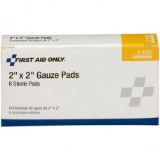 Sterile Gauze Pads (Unitized Refill), 2" x 2", 6/Box