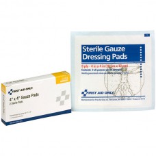 Sterile Gauze Pads (Unitized Refill), 4" x 4", 2/Box