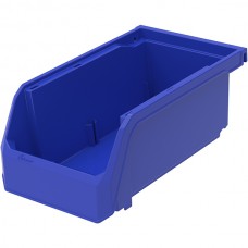  Hang, Stack, & Nest Bin, 7 3/8"L x 3"H x 4 1/8"W, Blue, 1/Each