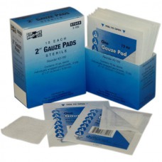 Sterile Gauze Pads (Unitized Refill), 2" x 2", 10/Box