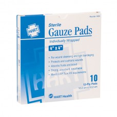 Sterile Gauze Pads (Unitized Refill), 4" x 4", 10/Box