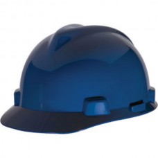 MSA V-Gard® Standard Slotted Cap w/ Staz-On® Suspension, Blue
