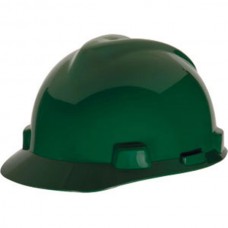 MSA V-Gard® Standard Slotted Cap w/ Staz-On® Suspension, Green